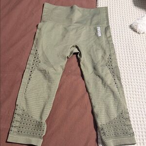 Gymshark Green Patterned Leggings